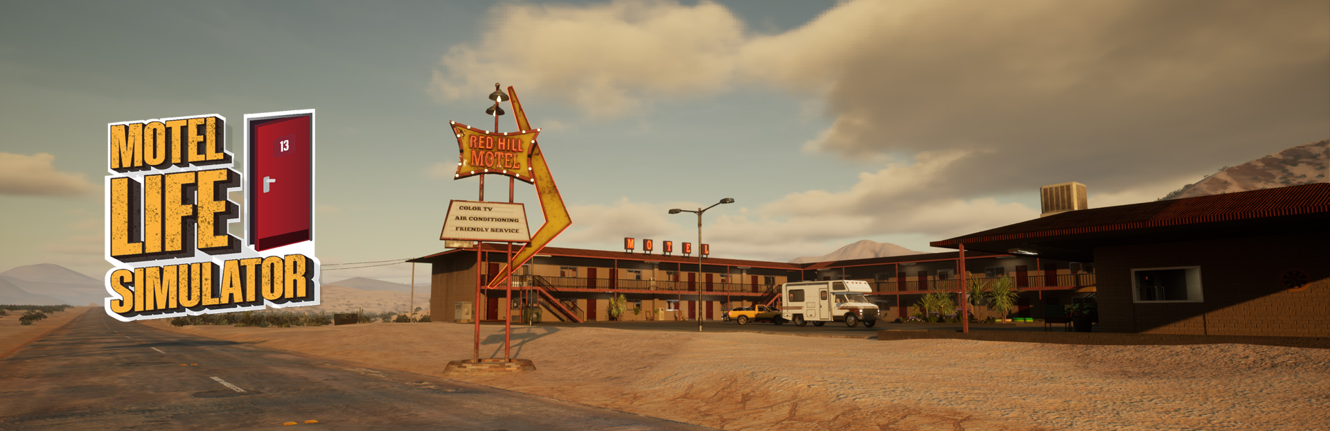 Motel Life Simulator Wide Wallpaper